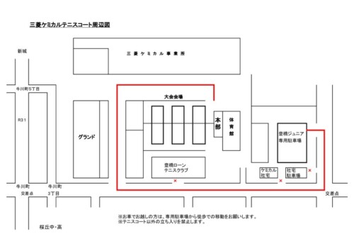 三菱ケミカル会場 周辺図のサムネイル